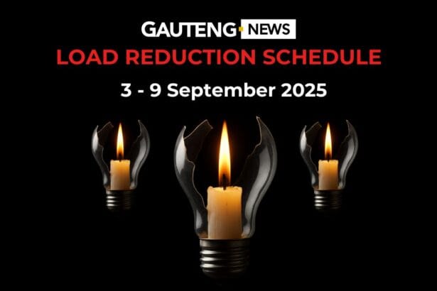 Gauteng Load Reduction Schedule: Full List of Affected Areas (3 – 9 Sept 2025)