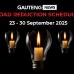 Gauteng Load Reduction Schedule: 23 - 30 September 2025