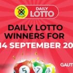 Congratulations to the Daily Lotto Winners for 14/09/2025