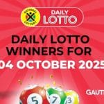 Congratulations to the Daily Lotto Winners for 04/10/2025
