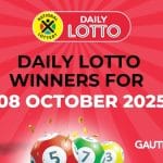 Congratulations to the Daily Lotto Winners for 08/10/2025