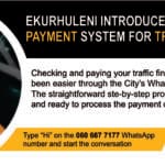 Ekurhuleni Launches WhatsApp Payment System for Traffic Fines