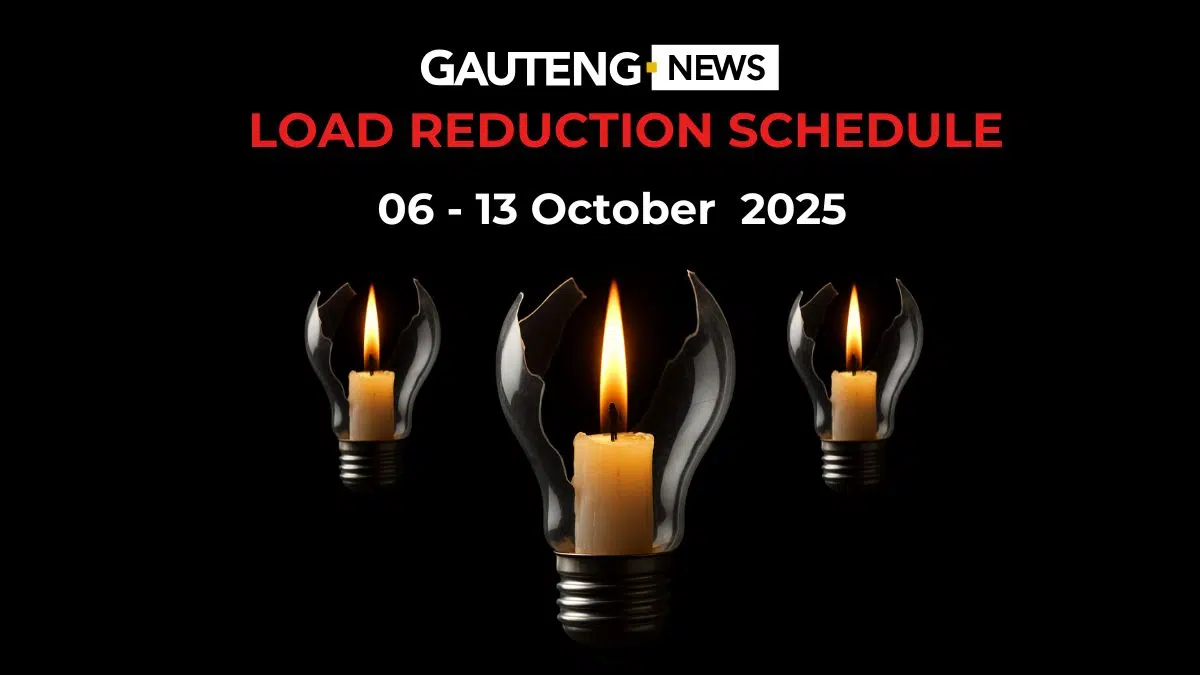 Gauteng Load Reduction Schedule: 06 - 13 October 2025