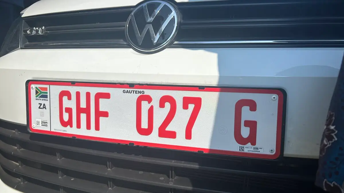 Warning Issued Over New Number Plates in South Africa