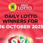Congratulations to the Daily Lotto Winners for 16/10/2025