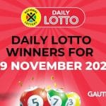 Congratulations to the Daily Lotto Winners for 09/11/2025