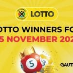 LOTTO RESULTS: Congratulations to the Lotto Winners for 15/11/2025