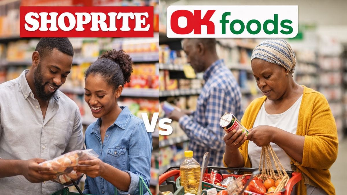 January Household Food Basket: Shoprite vs OK Foods