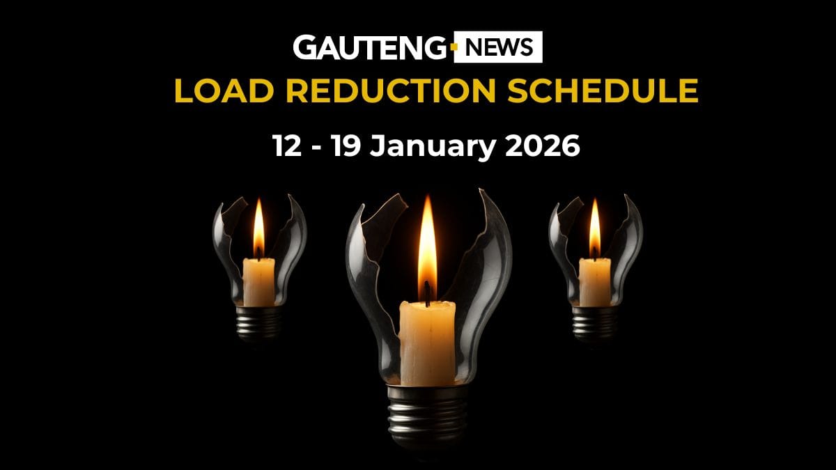 Gauteng Load Reduction Schedule: 12 - 19 January 2026