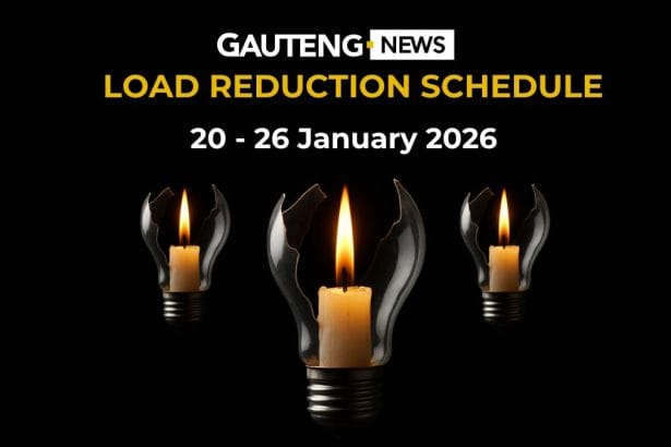 Load Reduction Schedule: 20 - 26 January