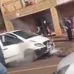 School Transport Catches Fire