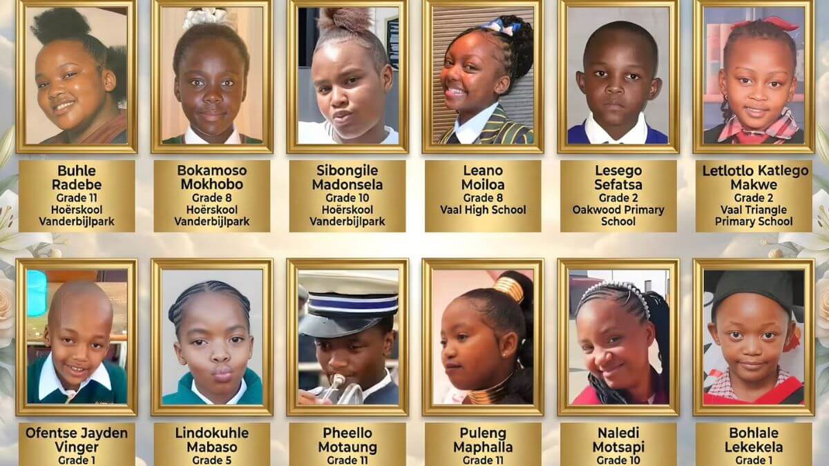Names of 12 Children Killed in Vanderbijlpark Scholar Transport Crash Revealed 51 Vanderbijlpark scholar transport crash