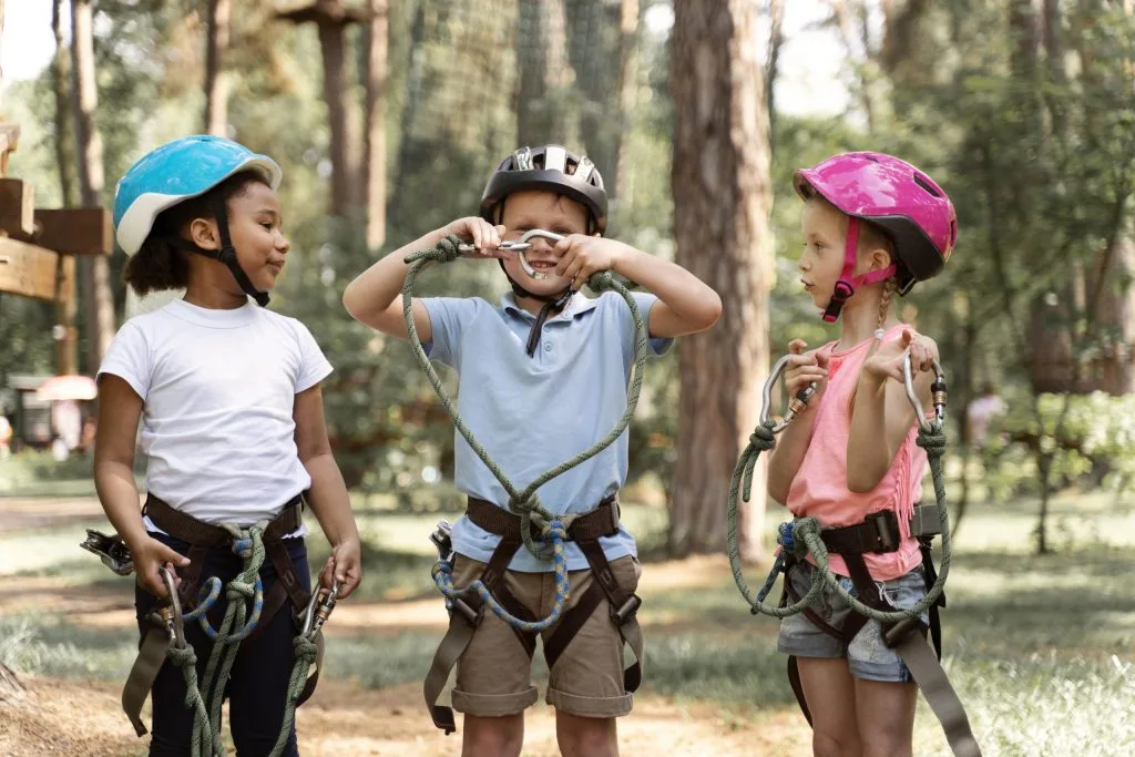 How to Reduce Screentime and Introduce Fun Alternatives for Your Kids 53 courageous kids playing adventure park