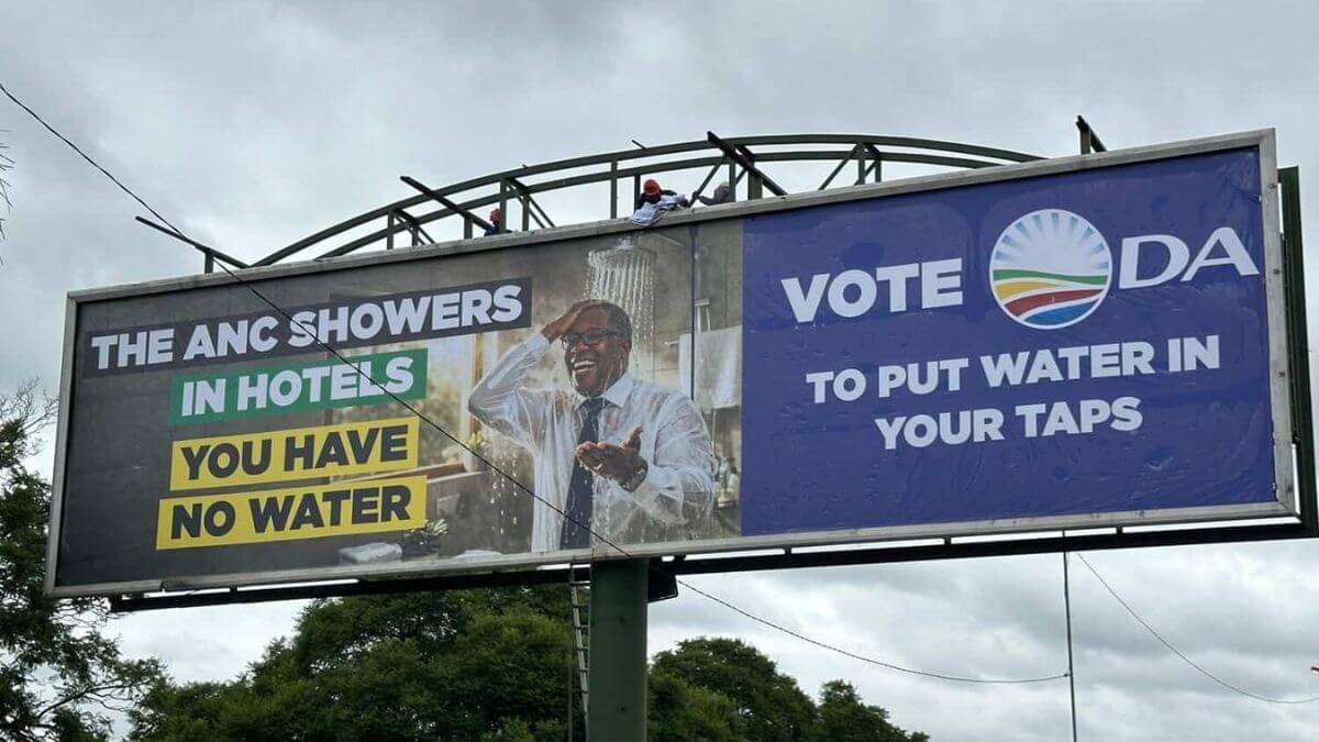 Lesufi Fires Back at DA's Hotel Shower Billboard 51 Hotel Shower Billboard (1)